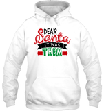 Funny Christmas Shirt For Kids Dear Santa It Was Them