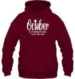 October Birthday Month Unisex Heavyweight Pullover Hoodie