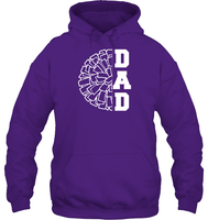 Cheer Dad With Pom Pom Unisex Heavyweight Pullover Hoodie