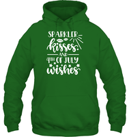 Sparkler Kisses 4th Of July Shirt Unisex Heavyweight Pullover Hoodie