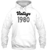 1980 Retro Vintage Birth Year Blast Unisex Heavyweight Pullover Hoodie