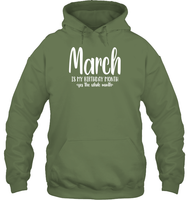 March Birthday Month Unisex Heavyweight Pullover Hoodie