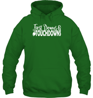 First Downs & Touchdowns Shirt - Score Big in Style! Unisex Heavyweight Pullover Hoodie