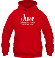 June Birthday Month Unisex Heavyweight Pullover Hoodie