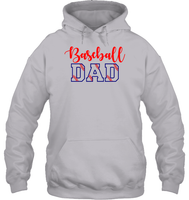 Baseball Dad Shirt, Long Sleeve, Hoodie, and Sweatshirt With Baseball Stripes