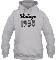 1958 Retro Vintage Birth Year Blast Unisex Heavyweight Pullover Hoodie