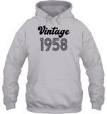 1958 Retro Vintage Birth Year Blast Unisex Heavyweight Pullover Hoodie