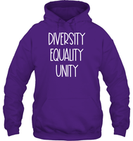 Diversity Equality Unity Shirt Unisex Heavyweight Pullover Hoodie