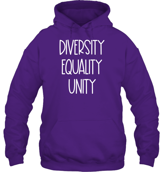 Diversity Equality Unity Shirt Unisex Heavyweight Pullover Hoodie