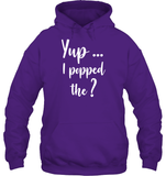 Yup I Popped The Question Bachelor Shirt For Men Unisex Heavyweight Pullover Hoodie