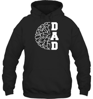 Cheer Dad With Pom Pom Unisex Heavyweight Pullover Hoodie