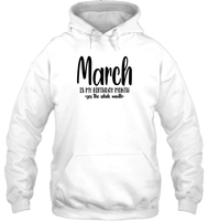 March Birthday Month Unisex Heavyweight Pullover Hoodie