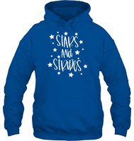 Stars And Stripes 4th Of July Shirt Unisex Heavyweight Pullover Hoodie