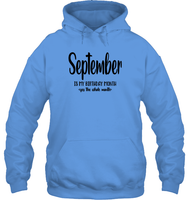 September Birthday Month Unisex Heavyweight Pullover Hoodie