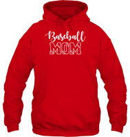 Baseball Mom Shirt Unisex Heavyweight Pullover Hoodie With Baseball Stripes