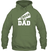 Cheer Dad With Megaphone Unisex Heavyweight Pullover Hoodie