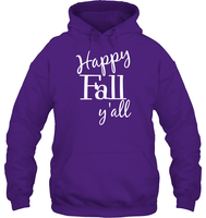 Happy Fall Y’all Shirt Unisex Heavyweight Pullover Hoodie