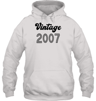 2007 Retro Vintage Birth Year Blast Unisex Heavyweight Pullover Hoodie