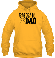 Baseball Dad Shirt Unisex Heavyweight Pullover Hoodie With Baseball