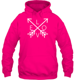 Love With Arrows Valentine's Day Unisex Heavyweight Pullover Hoodie