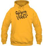 Merica Vibes 4th Of July Shirt Unisex Heavyweight Pullover Hoodie