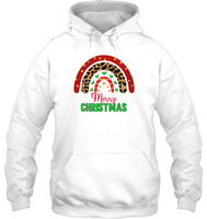 Merry Christmas Shirt With Rainbow For Women