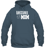 Baseball Mom Shirt Unisex Heavyweight Pullover Hoodie With Baseball