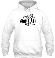Cheer Dad With Megaphone Unisex Heavyweight Pullover Hoodie