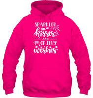 Sparkler Kisses 4th Of July Shirt Unisex Heavyweight Pullover Hoodie