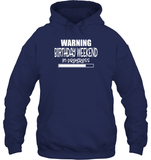Warning Birthday Weekend In Progress Unisex Heavyweight Pullover Hoodie