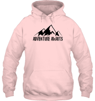 Adventure Awaits Unisex Heavyweight Pullover Hoodie