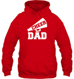 Cheer Dad With Megaphone Unisex Heavyweight Pullover Hoodie