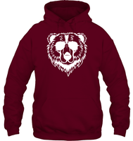 Cool Grizzly Bear Shirt Unisex Heavyweight Pullover Hoodie