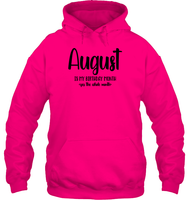 August Birthday Month Unisex Heavyweight Pullover Hoodie