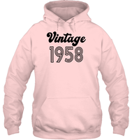 1958 Retro Vintage Birth Year Blast Unisex Heavyweight Pullover Hoodie