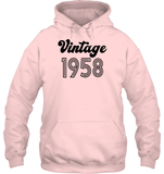 1958 Retro Vintage Birth Year Blast Unisex Heavyweight Pullover Hoodie