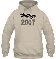 2007 Retro Vintage Birth Year Blast Unisex Heavyweight Pullover Hoodie