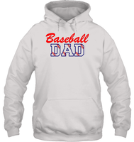 Baseball Dad Shirt, Long Sleeve, Hoodie, and Sweatshirt With Baseball Stripes