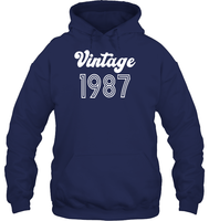 1987 Retro Vintage Birth Year Blast Unisex Heavyweight Pullover Hoodie