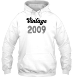 2009 Retro Vintage Birth Year Blast Unisex Heavyweight Pullover Hoodie