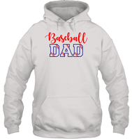 Baseball Dad Shirt, Long Sleeve, Hoodie, and Sweatshirt With Baseball Stripes