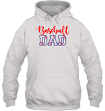 Baseball Dad Shirt, Long Sleeve, Hoodie, and Sweatshirt With Baseball Stripes