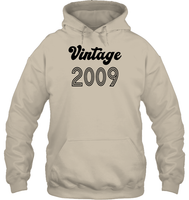 2009 Retro Vintage Birth Year Blast Unisex Heavyweight Pullover Hoodie