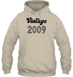 2009 Retro Vintage Birth Year Blast Unisex Heavyweight Pullover Hoodie