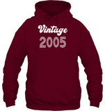 2005 Retro Vintage Birth Year Blast Unisex Heavyweight Pullover Hoodie