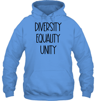 Diversity Equality Unity Shirt Unisex Heavyweight Pullover Hoodie