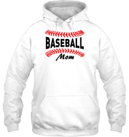 Baseball Mom Shirt, Long Sleeve, Hoodie, and Sweatshirt With Baseball Stripes