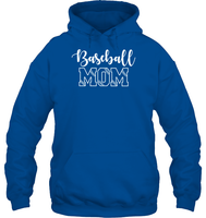 Baseball Mom Shirt Unisex Heavyweight Pullover Hoodie With Baseball Stripes