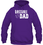 Baseball Dad Shirt Unisex Heavyweight Pullover Hoodie With Baseball