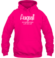 August Birthday Month Unisex Heavyweight Pullover Hoodie